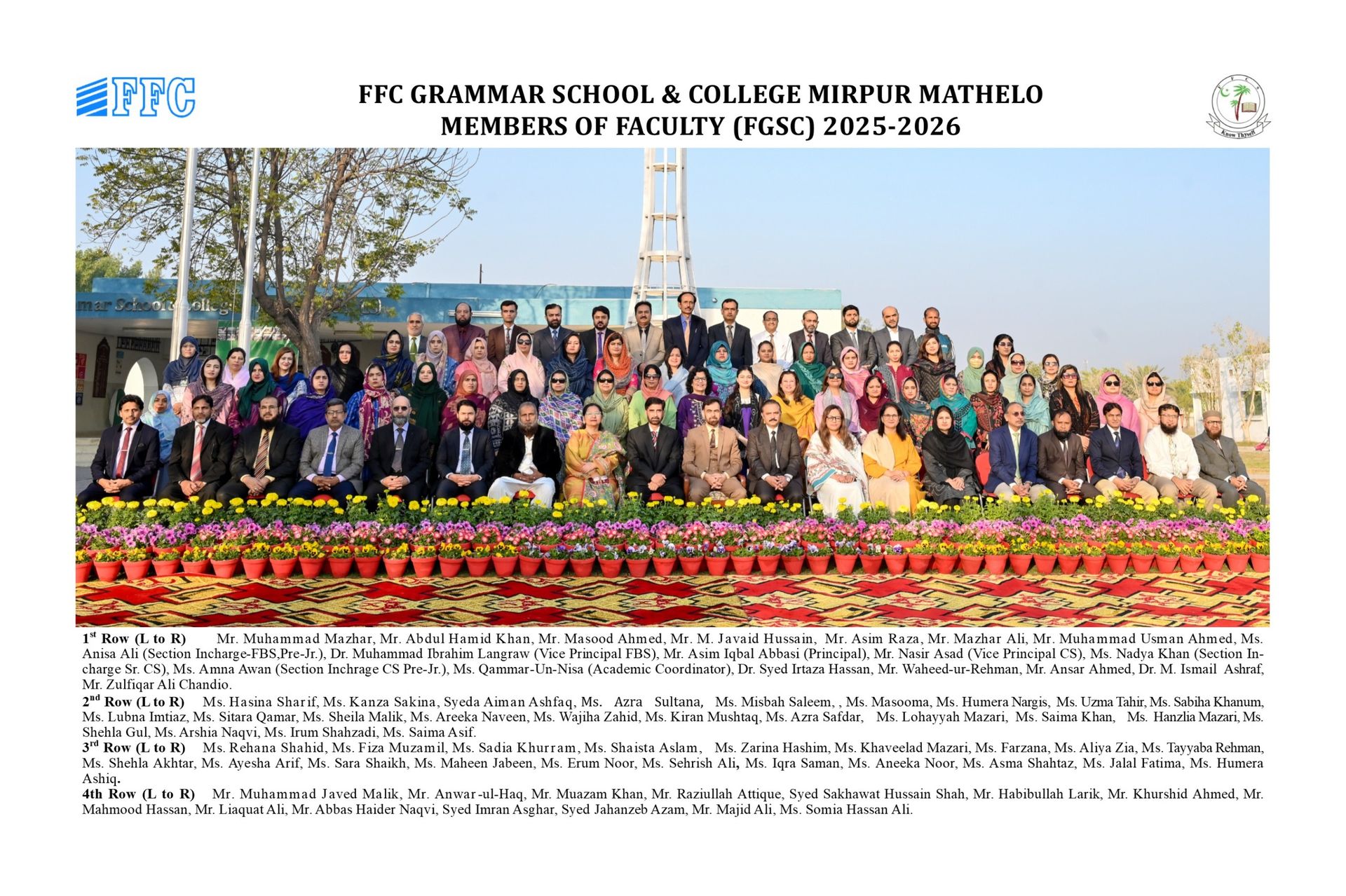 FGSC Member Faculty