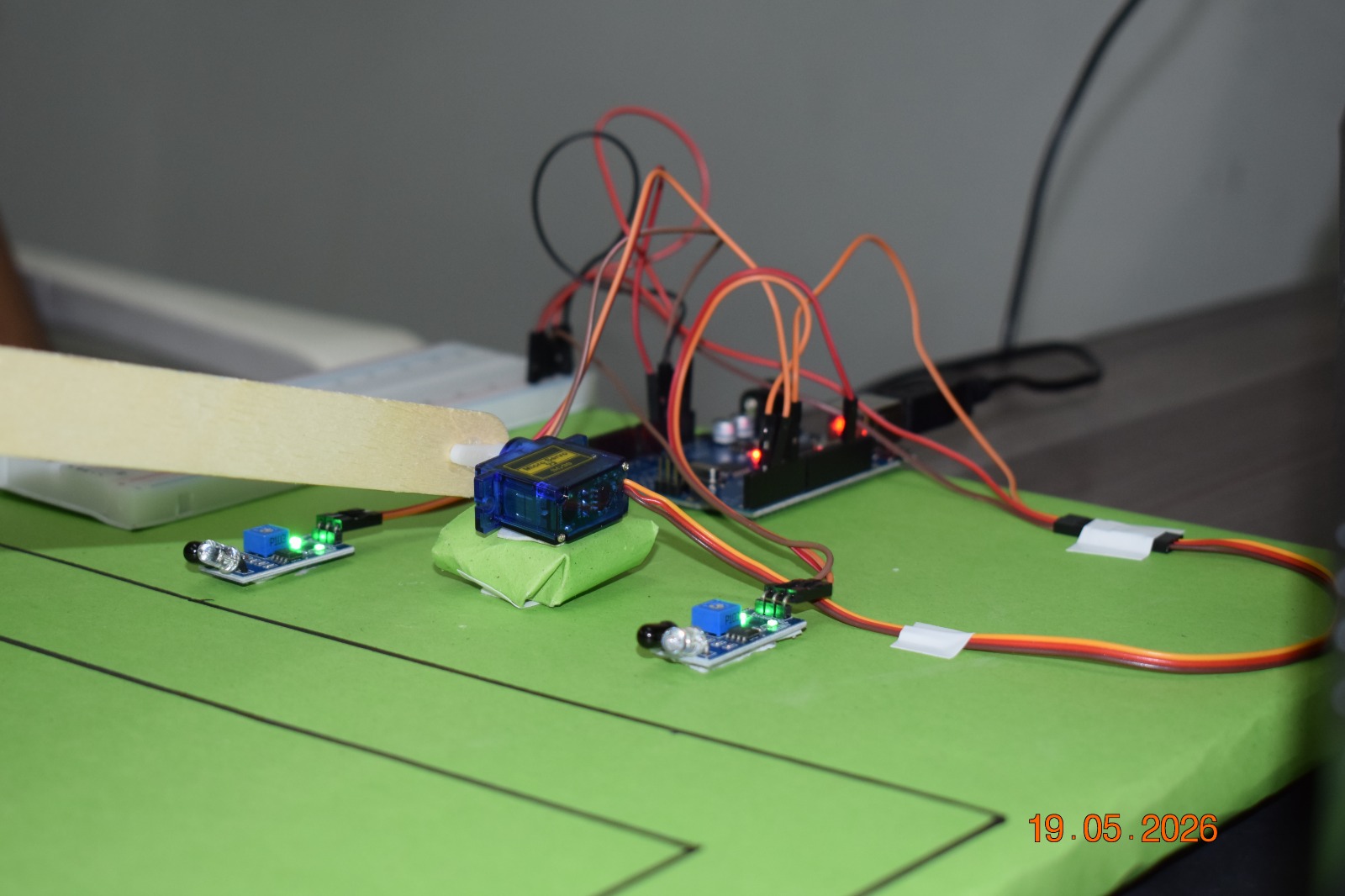 Smart parking system project with sensors
